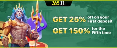 Get 25% off on your First deposit Get 150% for the Fifth time banner image